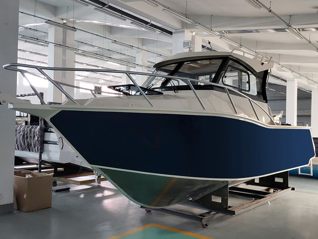 Fishing Boat for Sale High Speed Deep V Hull Cabin Cruising Aluminum 7.5m 25ft Allsealion Boat 