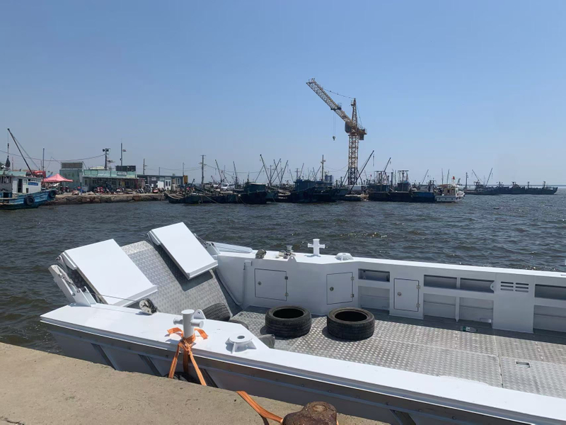50ft 15m 13 Tons Loading Capacity Aluminum Open Sea Cargo Ship Barge Boat Landing Craft
