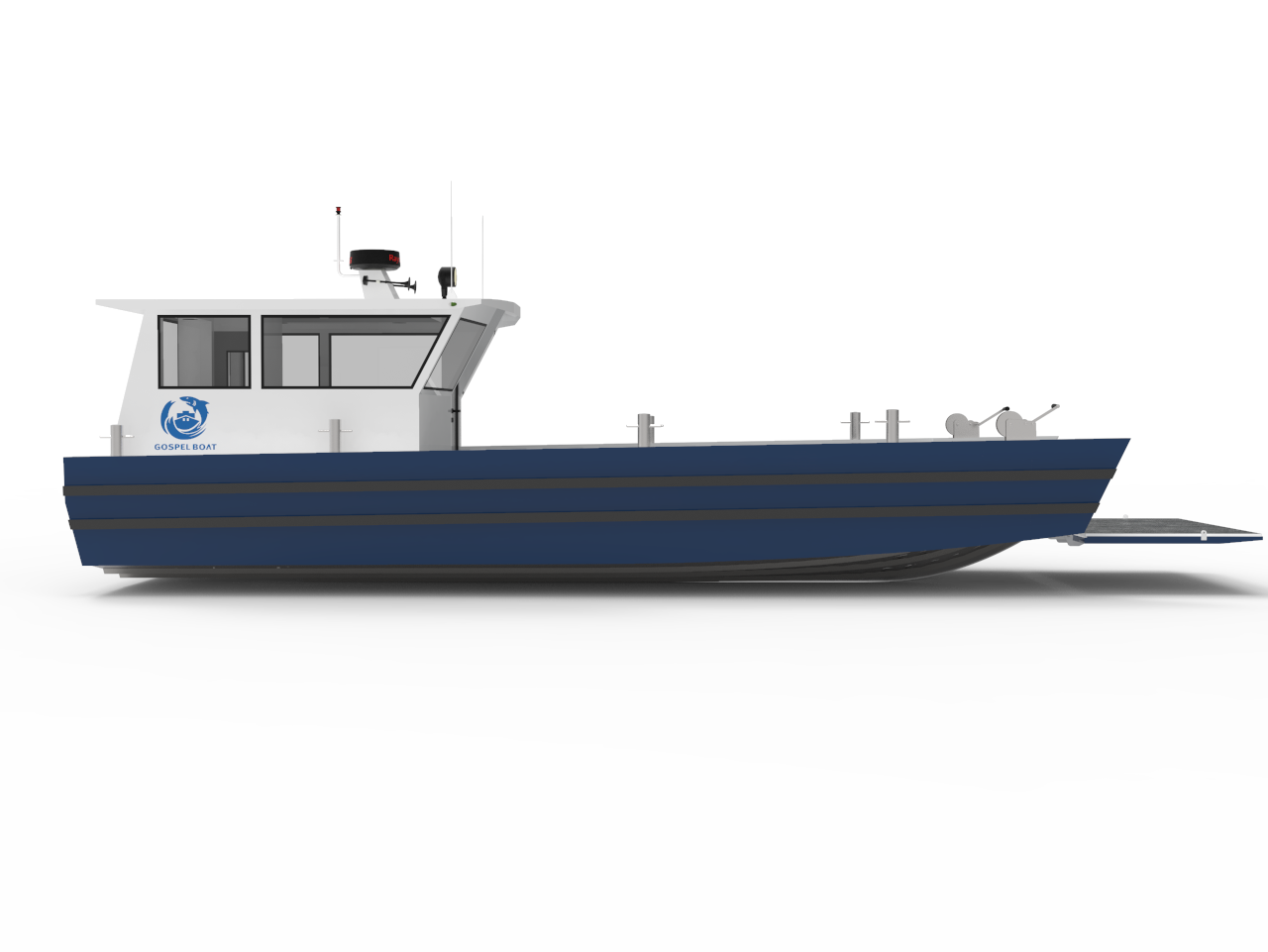 11x4m Flat Aluminum Landing Craft For Sale