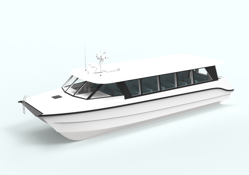 16m Aluminum Yachts Luxury Fishing Catamaran Passenger Yacht Boat With Motor