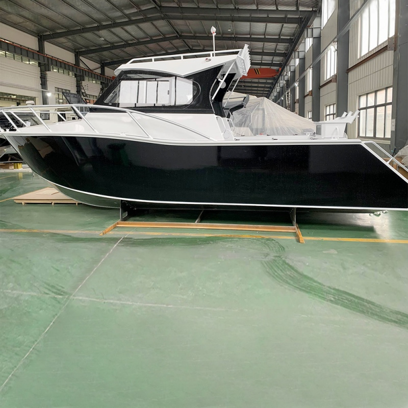 Factory Direct 27 ft Aluminum Fishing Boat with Durable Outboard Motor for River Fishing and Water Sports