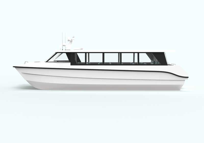 16m Aluminum Yachts Luxury Fishing Catamaran Passenger Yacht Boat With Motor