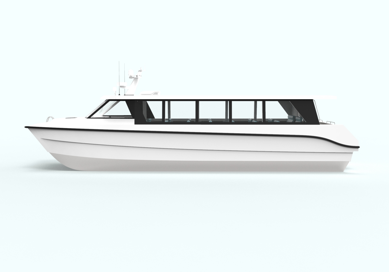 16m Aluminum Yachts Luxury Fishing Catamaran Passenger Yacht Boat With Motor