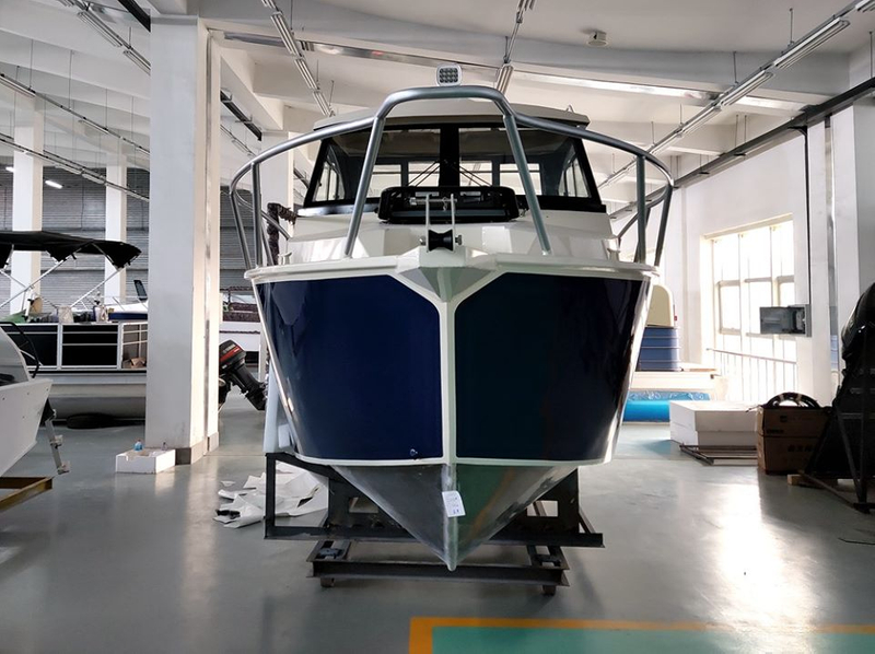 Fishing Boat for Sale High Speed Deep V Hull Cabin Cruising Aluminum 7.5m 25ft Allsealion Boat 