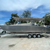 26 Ft Landing Craft Aluminum Cargo Boat Two 300 hp engines can be installed Aluminum Landing Craft 7.9 Meters Landing Craft Aluminum Cargo Boat for Sale