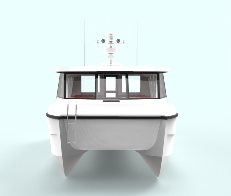16m Aluminum Yachts Luxury Fishing Catamaran Passenger Yacht Boat With Motor