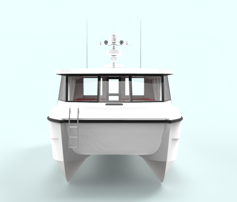 16m Aluminum Yachts Luxury Fishing Catamaran Passenger Yacht Boat With Motor