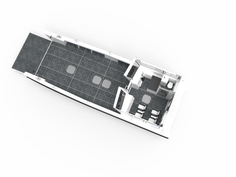 High Level Customization Luxury 11m 36ft Aluminum Welded LCT Working Boat with CE Certificated