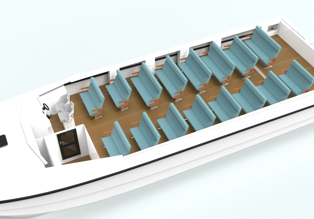 16m Aluminum Yachts Luxury Fishing Catamaran Passenger Yacht Boat With Motor
