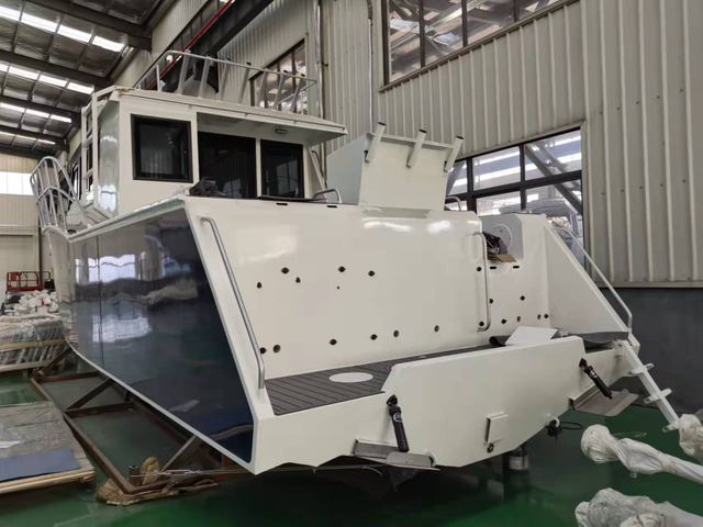 36ft 11m Family Use Center Cabin Luxury Yacht Outboard Motor Aluminum Fishing Boat 