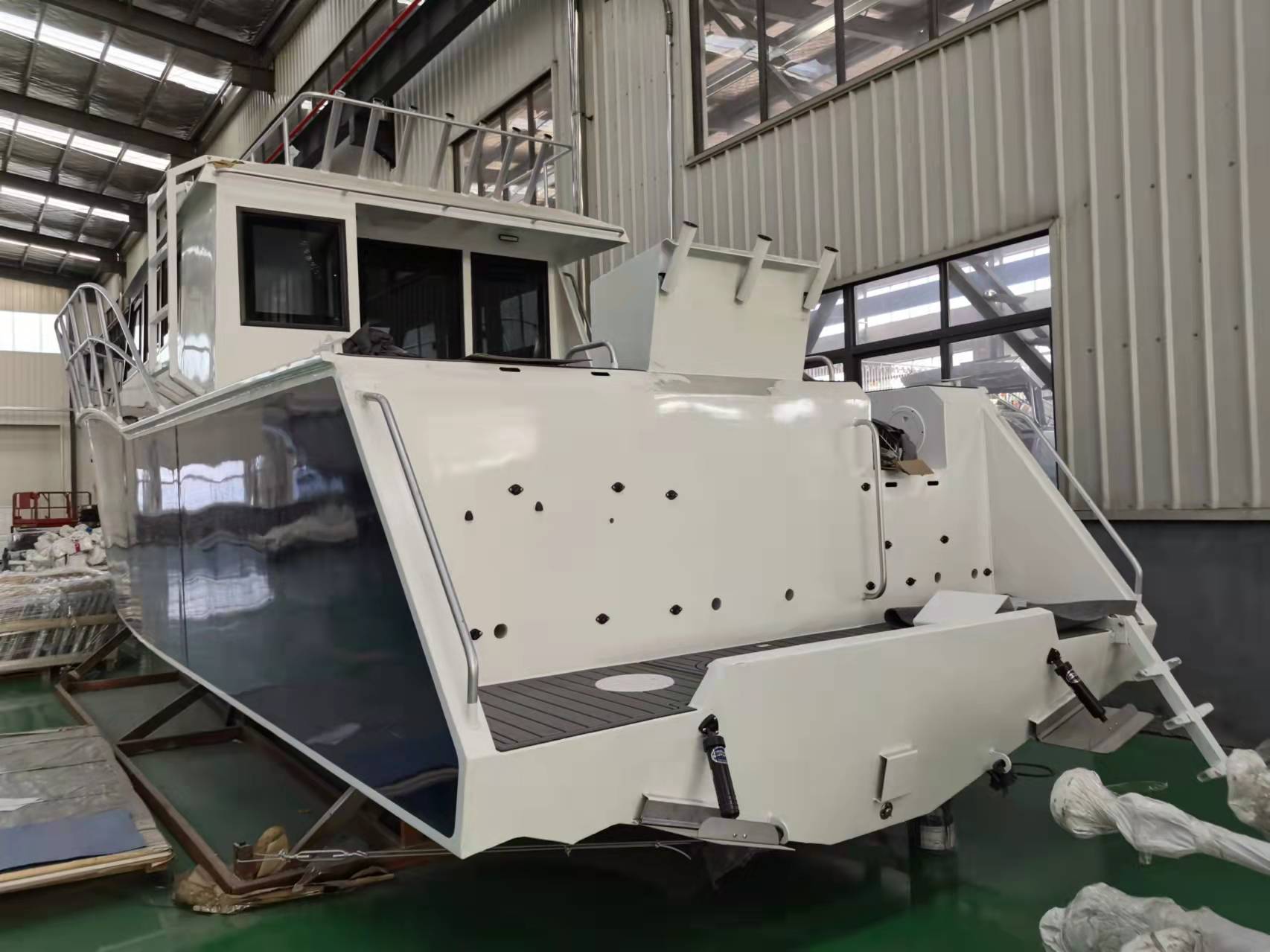 36ft 11m Family Use Center Cabin Luxury Yacht Outboard Motor Aluminum Fishing Boat 