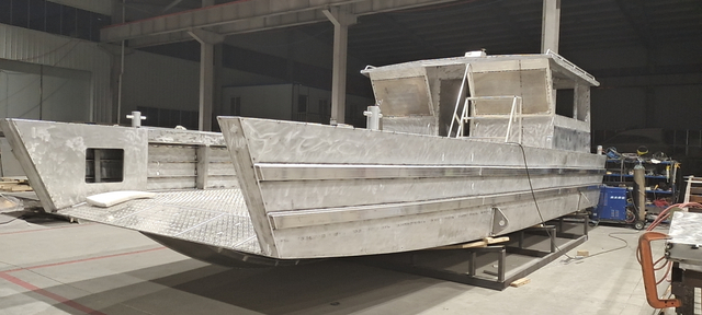 11m / 36ft Flat Bottom Aluminium Landing Craft Boat Aluminum Work Boat For Sale - Allsealion Boat
