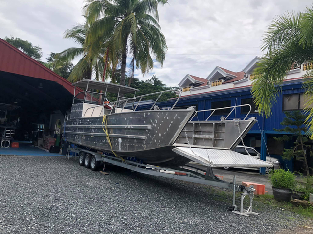 CE Certified 10m Landing Craft Aluminium Boat Cargo Ship for 25 Passengers And 5 Tons Loading