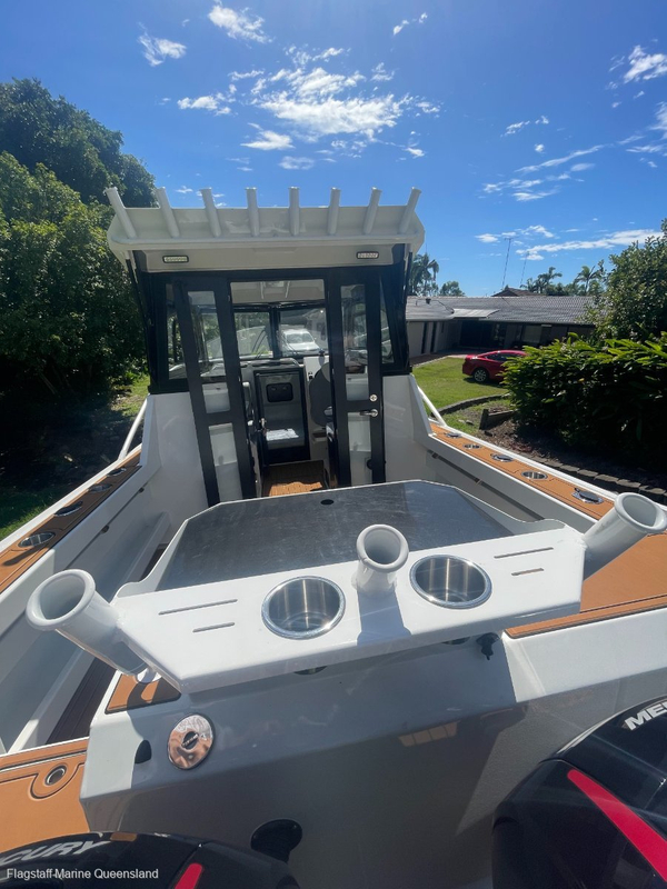Factory Sales 7.5M Profisher Full Enclosed Cabin Saltwater Fishing Boat Aluminum Boat