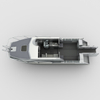Allsealion 7.9m Offshore Sports Fishing Catamaran Boat with Enclosed Cabin 400L Aluminum Hull Yacht Boat on Sale