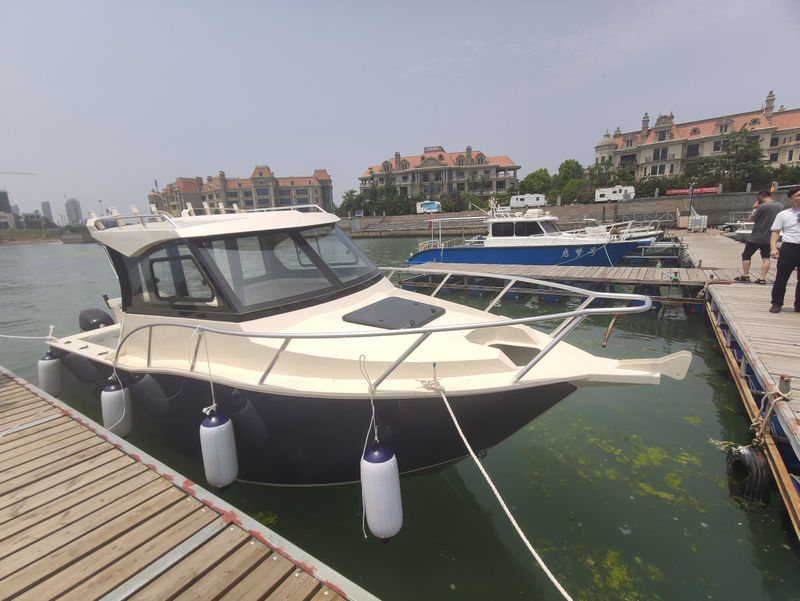 Fishing Boat for Sale High Speed Deep V Hull Cabin Cruising Aluminum 7.5m 25ft Allsealion Boat 