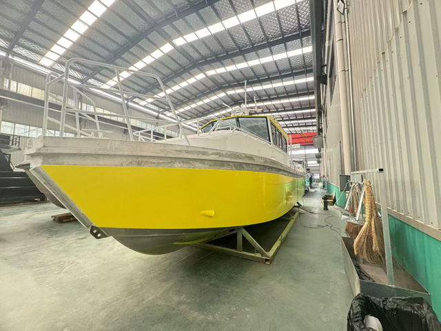 9m aluminum high speed rescue boat fire fighting boat landing craft for sale