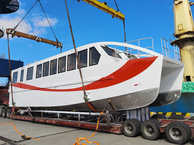 New Design 15 Meters Aluminum Passengers Catamaran Boats with Customized Seats Ferry Luxury Yacht for Sale