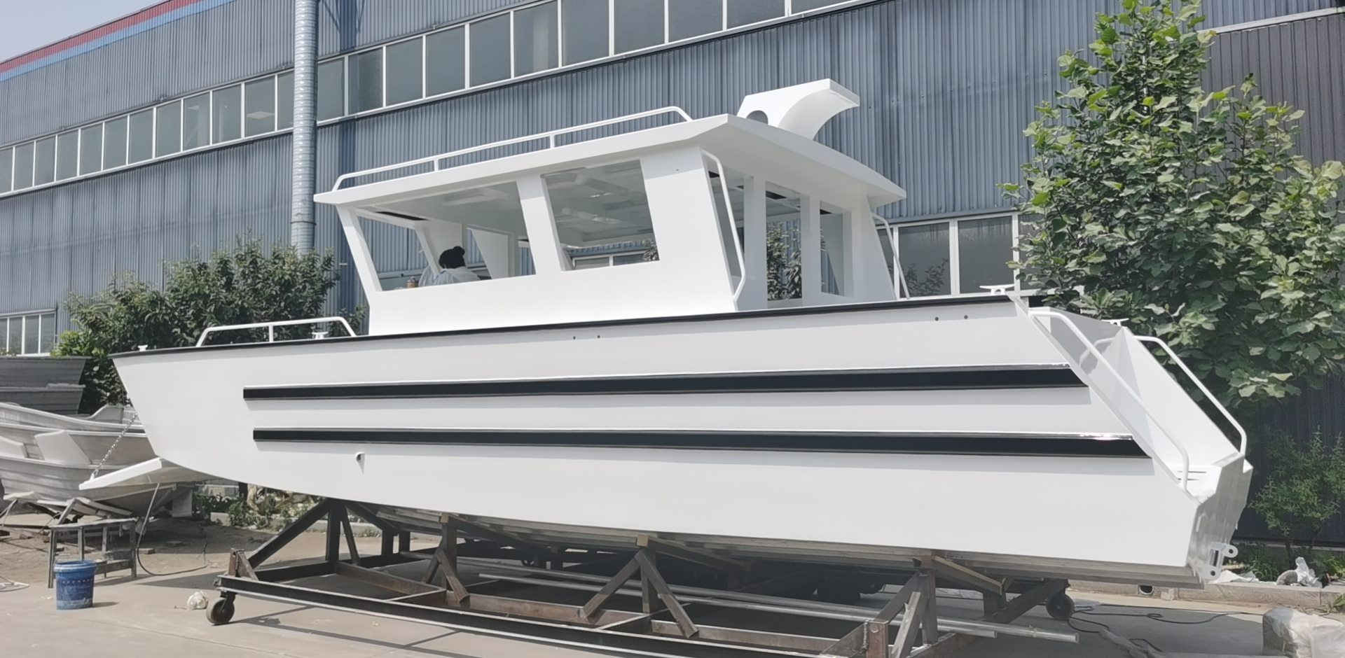 30ft 9m Aluminum 3 Tons Payload Island Hoping Speed Cabin Work Boat Fishing Boat Landing Craft for Sale