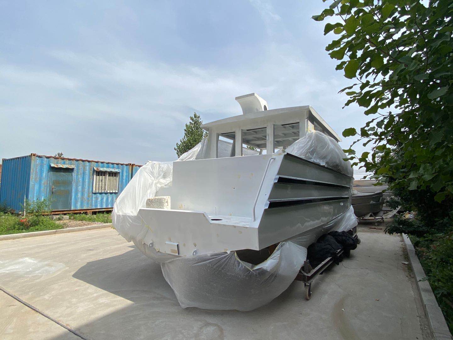 9m Aluminum Full Cabin Open Sea Work Barge Boat Landing Craft for Sale